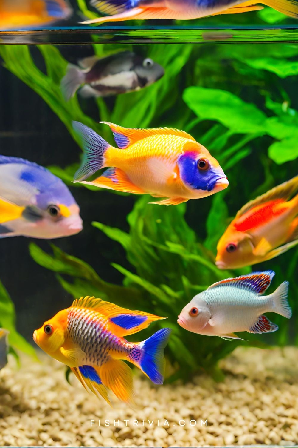 Colorful African Cichlids 